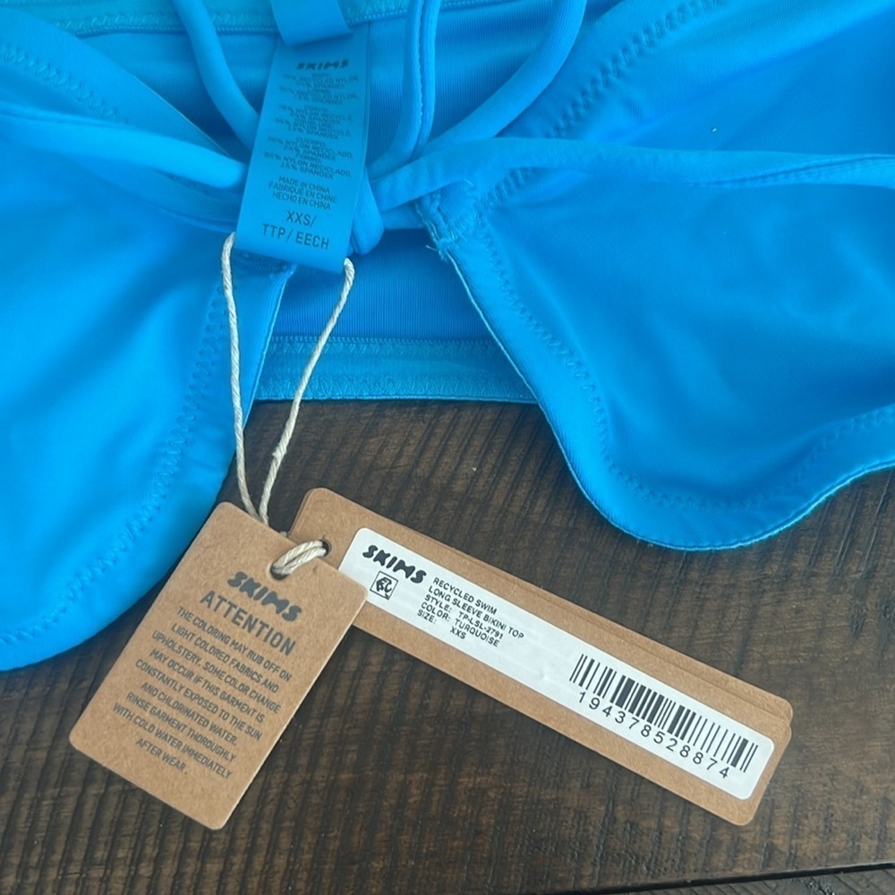 Skims Swim Long Sleeve Bikini Top - Picture 2 of 8